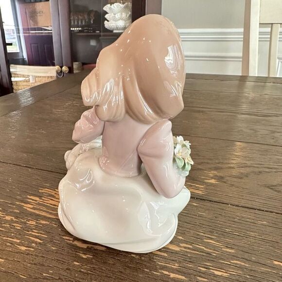 LLADRO Forestland Encounter Girl with‎ Bunny Friend Vintage 2002 NEW - Picture 5 of 9